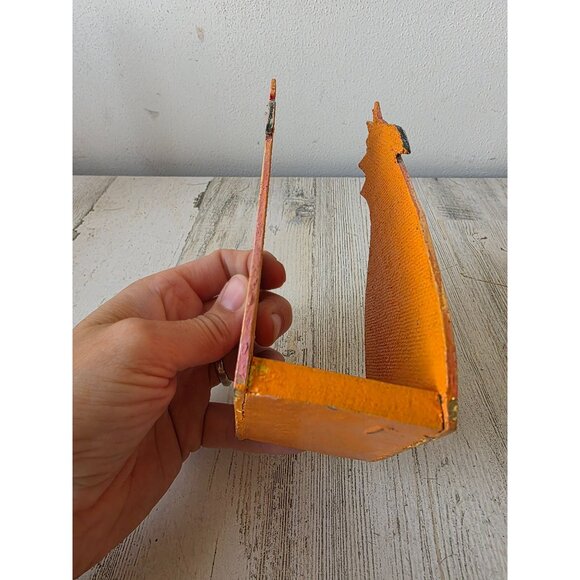 Vintage wooden parakeet letter paper napkin holder bird unique parrot macaw - Picture 7 of 8